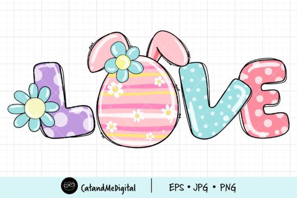 Love Easter Clipart - Printable
