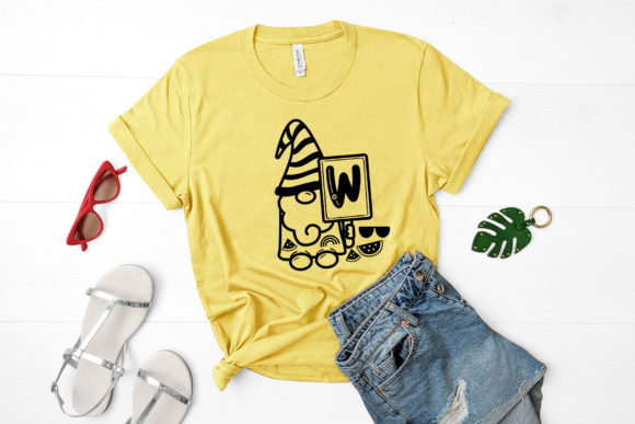 Monogram Summer Gnome Font PNG with transparent background - Preview 1