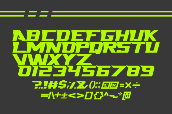 Prohero Font PNG with transparent background - Preview 3