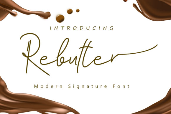 Rebutter Script & Handwritten Font By noftanti
