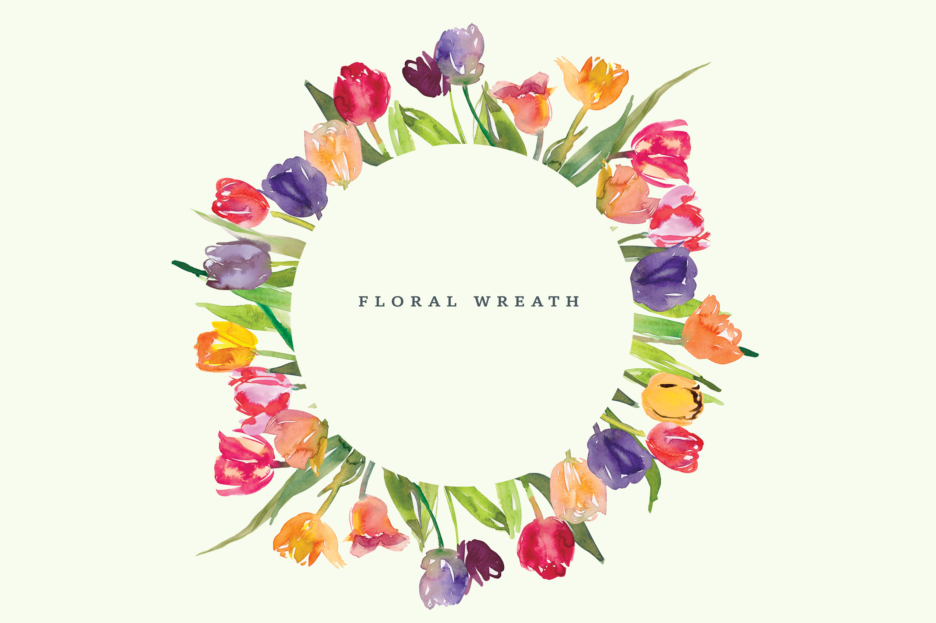 Watercolor Tulip Clipart Collection - photo 5