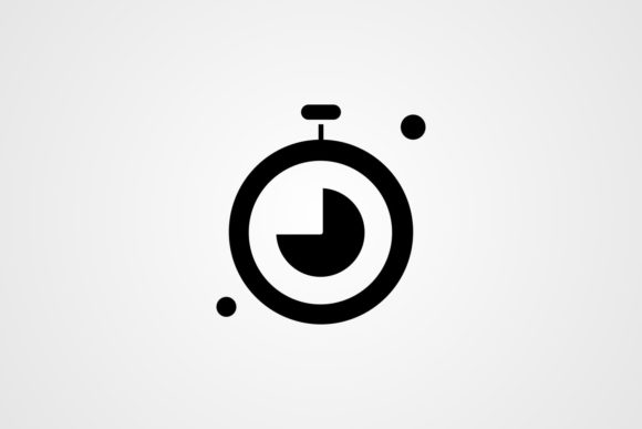 Vector Stopwatch Glyph Icon