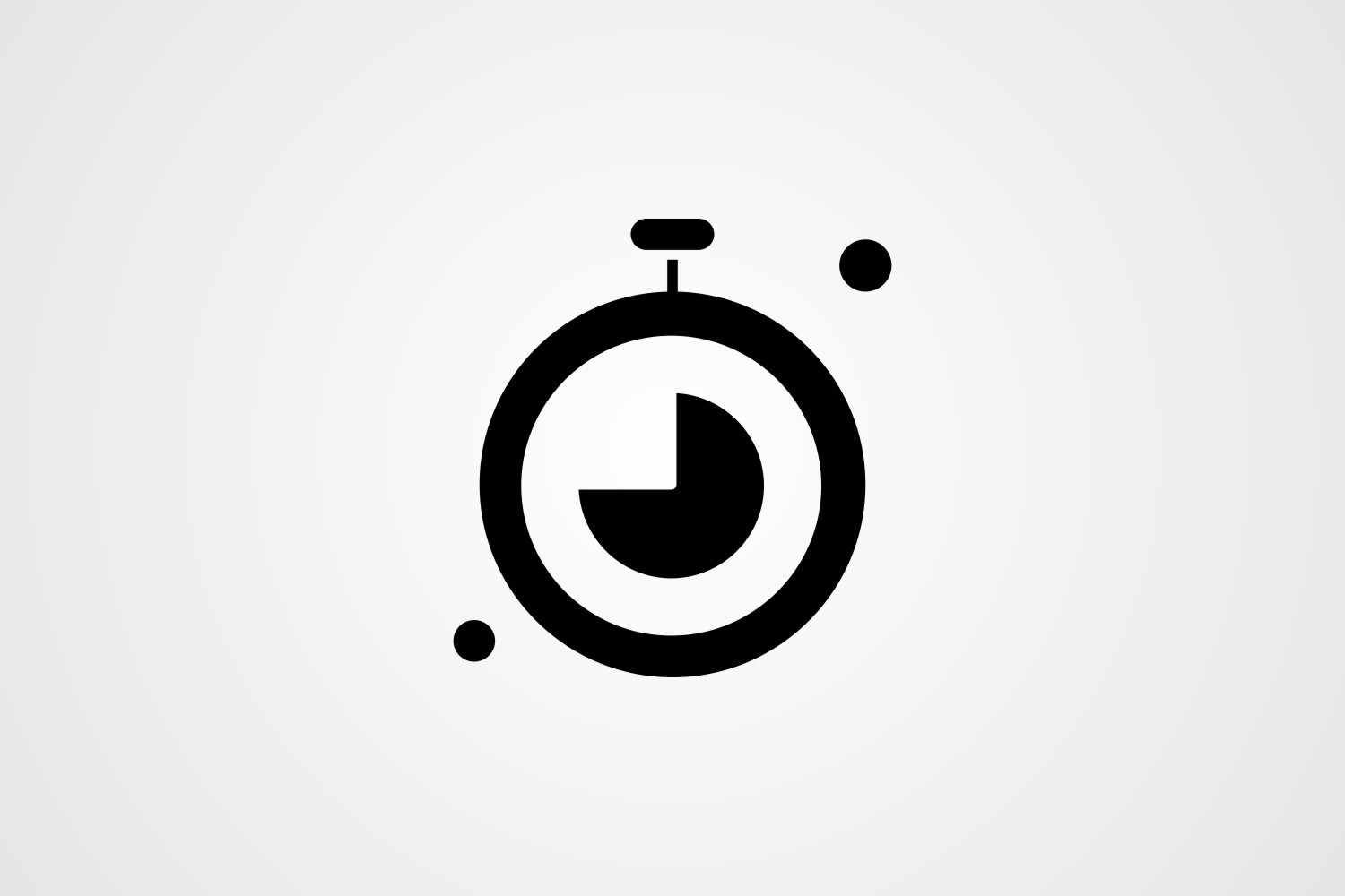 Vector Stopwatch Glyph Icon