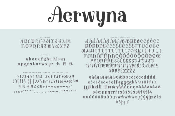 Aerwyna Font - Preview 2
