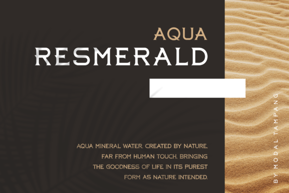 Aqua Resmerald Font - Preview 1