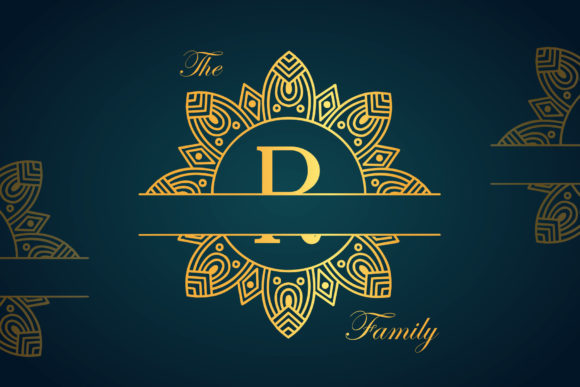 Diamond Mandala Monogram Font - Preview 2