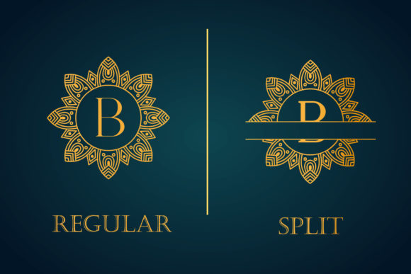 Diamond Mandala Monogram Font - Preview 3