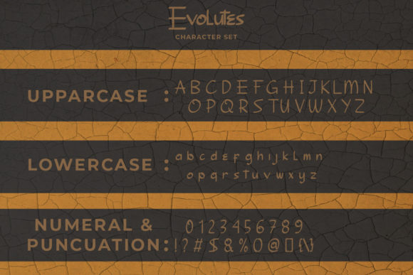 Evolutes Font PNG with transparent background - Preview 3