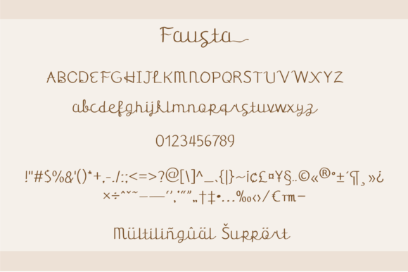 Fausta Font - Preview 4