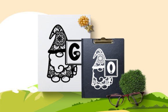 Monogram Ethnic Gnome Font PNG with transparent background - Preview 2