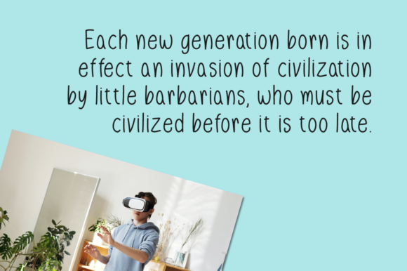 Our Generation Font PNG with transparent background - Preview 3
