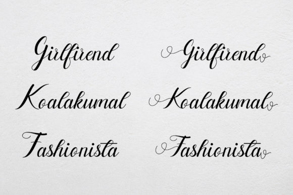 Rosemarry Font PNG with transparent background - Preview 4