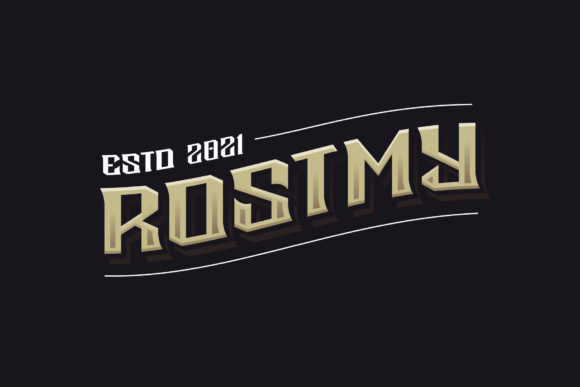 Rostmy Font PNG with transparent background - Preview 3
