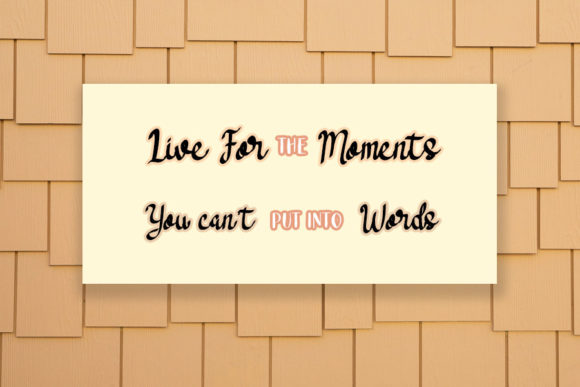 Beautiful Moment Font - Preview 2