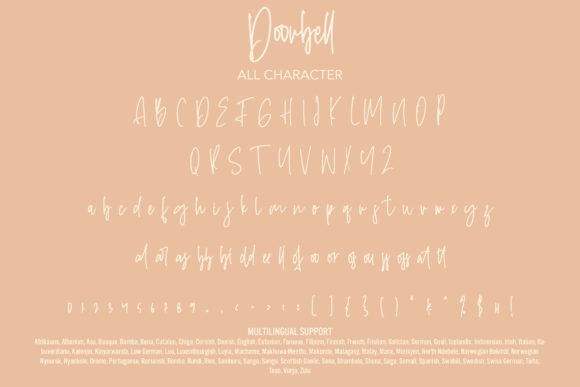 Doorbell Font PNG with transparent background - Preview 6
