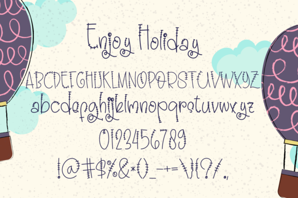 Enjoy Holiday Font - Preview 2