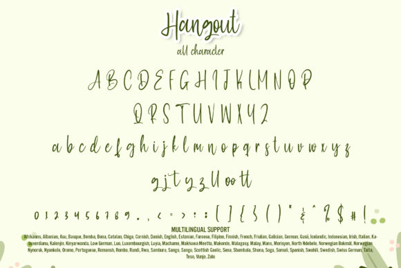 Hangout Font - Preview 6