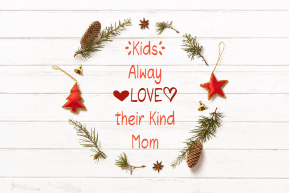 Kids Love Mom Font PNG with transparent background - Preview 3
