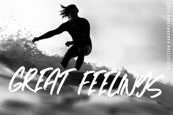 Reflection Font PNG with transparent background - Preview 1