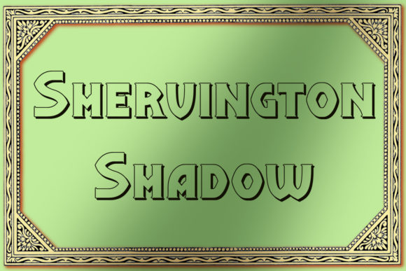 Shervington Font font preview - 2