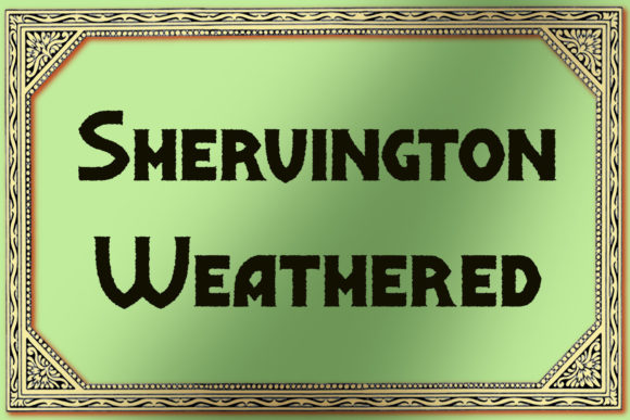 Shervington Font font preview - 3