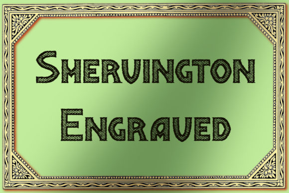 Shervington Font font preview - 4