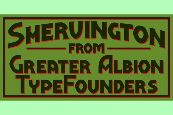Shervington Font font preview - 5