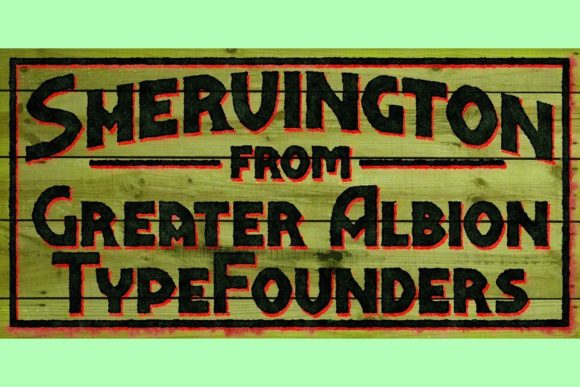 Shervington Font font preview - 6