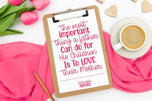 Adorable Mother Font - Preview 2