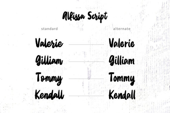 Alfissa Font PNG with transparent background - Preview 6