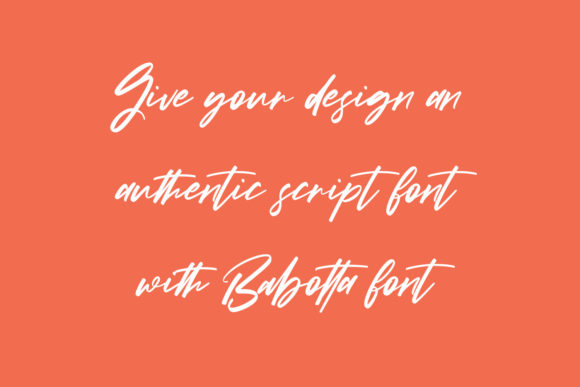 Babotta Font - Preview 1