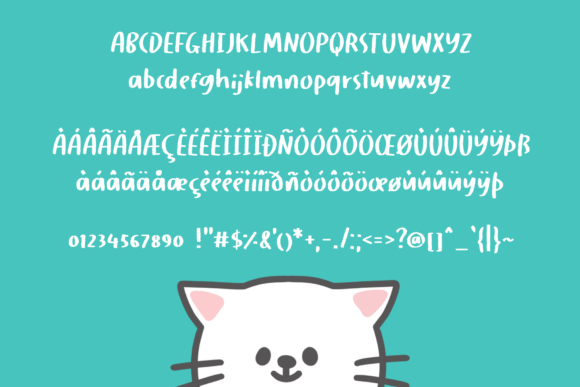 Birthday Cat Font - Preview 1