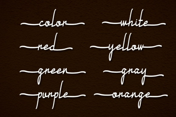 Brown Font - Preview 1