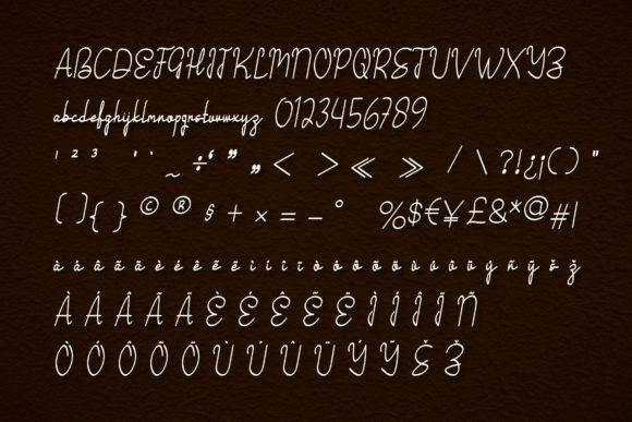Brown Font - Preview 3