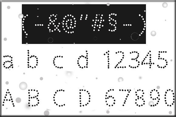 Dotted Font - Preview 1