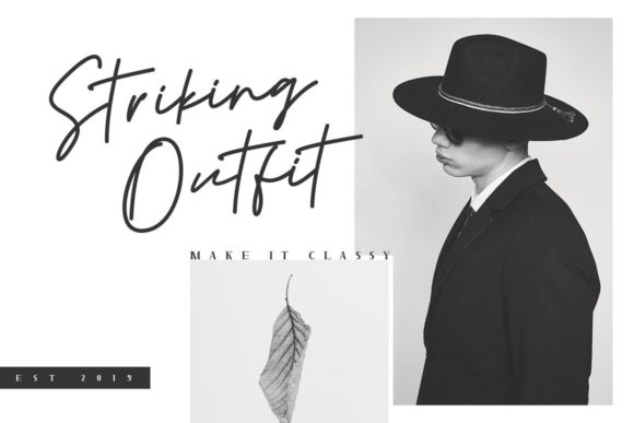 Doupple Signature Font PNG with transparent background - Preview 3