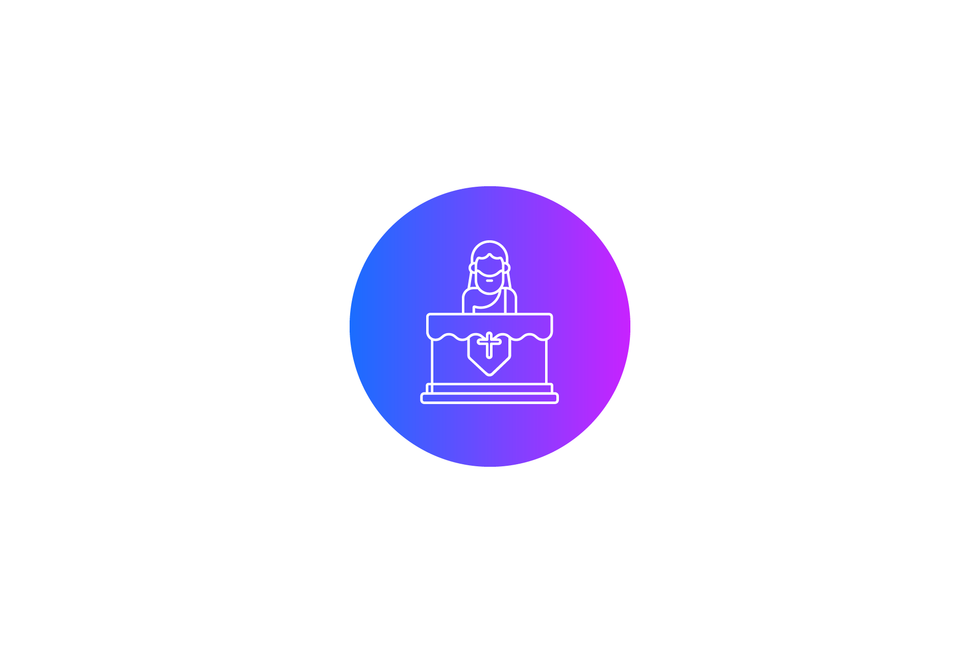 Easter Icon Jesus Altar Circle Gradient Graphic by Intanseptianakartika ...