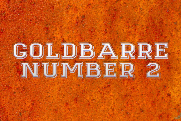 Goldbarre Font PNG with transparent background - Preview 1