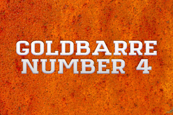 Goldbarre Font PNG with transparent background - Preview 3