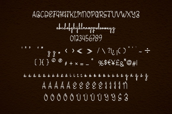 Grassina Font PNG with transparent background - Preview 3