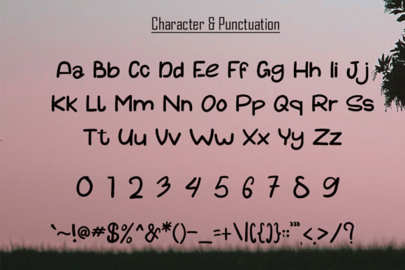 Little Snow Font PNG with transparent background - Preview 3