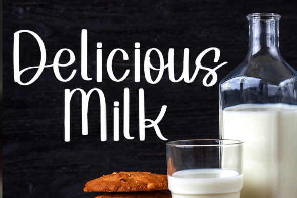 Milkshake Caramels Font PNG with transparent background - Preview 1