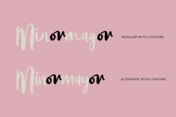 Minormayor Font PNG with transparent background - Preview 3