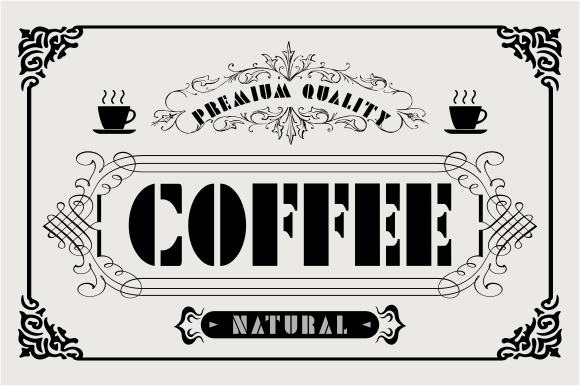 Ngopi Font PNG with transparent background - Preview 2