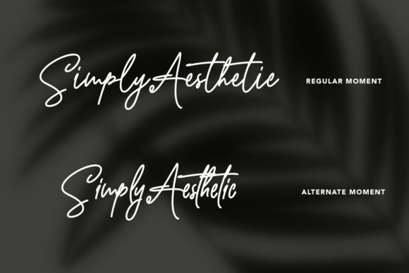 Slowly Moment Font PNG with transparent background - Preview 1