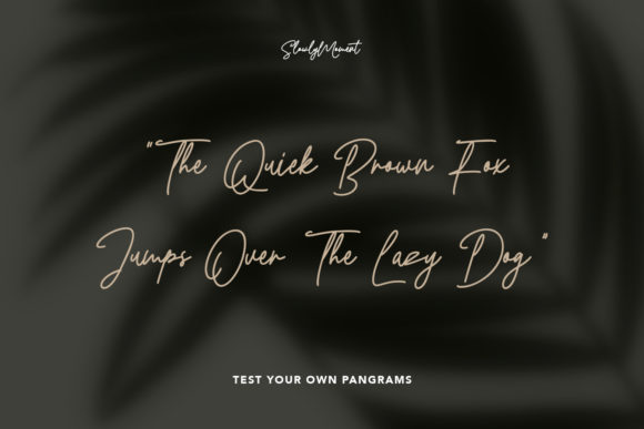 Slowly Moment Font PNG with transparent background - Preview 2