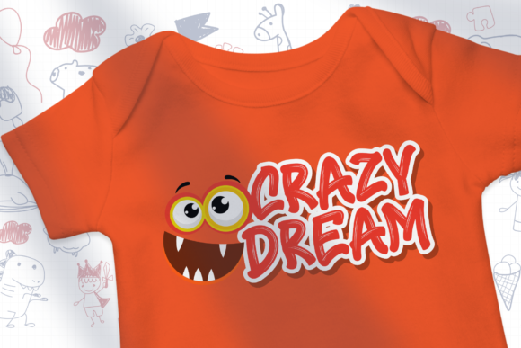 Crazy Dream Font PNG with transparent background - Preview 1
