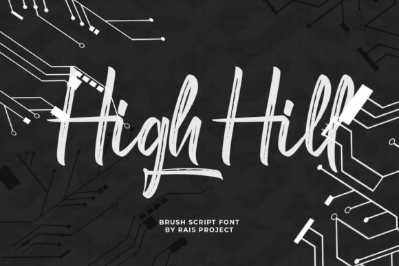 High Hill Script & Handwritten Font By RaisProject