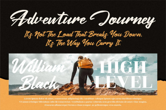 Huttan Cerote Font PNG with transparent background - Preview 1
