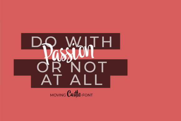 Moving Castle Font PNG with transparent background - Preview 4
